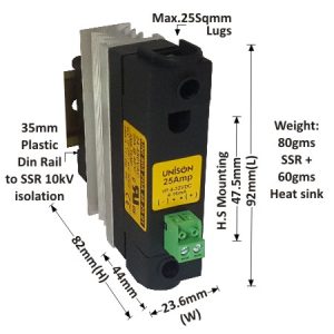 SOLID STATE RELAY - 803 MODEL - DC TO AC - 25AMP