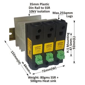 SOLID STATE RELAY - 803 MODEL - DC TO AC - 90AMP