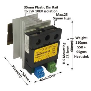 SOLID STATE RELAY - 901 MODEL - HALF - POT - 25AMP