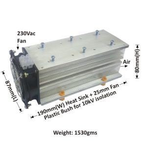HEAT SINK “A-190” WITH FAN – SOLID STATE RELAY