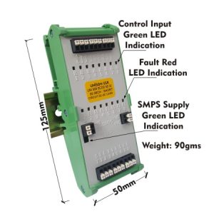 SOLID STATE RELAY - 909 MODEL - SHORT CIRCUIT PROTECT - DC TO DC - CARD - 02AMP - 8CH