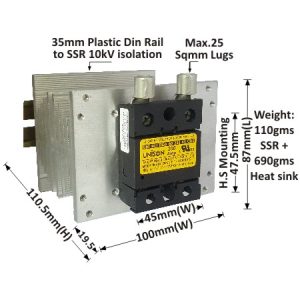 SOLID STATE RELAY - 901 MODEL - RANDOM - DC TO AC - 200AMP