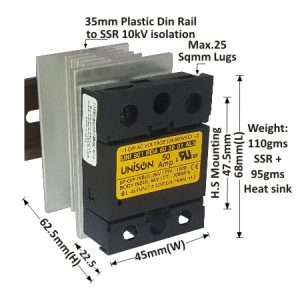 SOLID STATE RELAY - 901 MODEL - RANDOM - DC TO AC - 50AMP