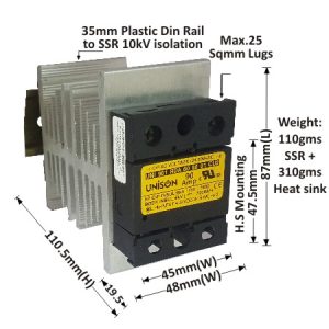 SOLID STATE RELAY - 901 MODEL - RANDOM - DC TO AC - 90AMP