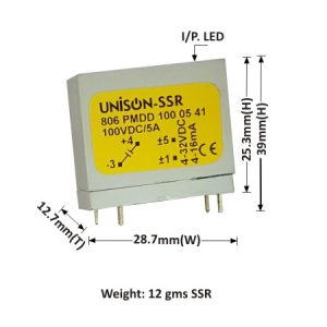 SOLID STATE RELAY - PCB MOUNTED - DC TO DC - 5AMP