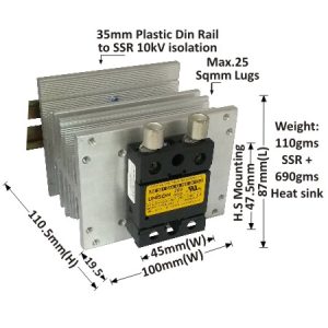 SOLID STATE RELAY - 901 MODEL - AC TO AC - 200AMP