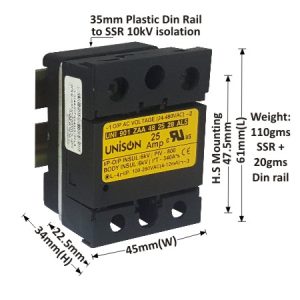 SOLID STATE RELAY - 901 MODEL - AC TO AC - 25AMP