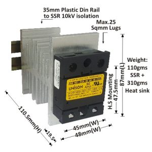 SOLID STATE RELAY - 901 MODEL - AC TO AC - 90AMP
