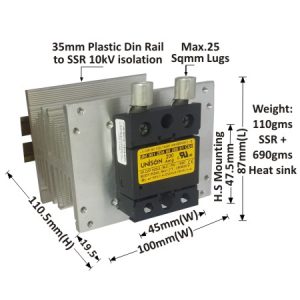 SOLID STATE RELAY - 901 MODEL - DC TO AC - 200AMP