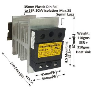 SOLID STATE RELAY - 901 MODEL - DC TO AC - 90AMP