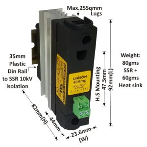 SOLID STATE RELAY - 803 MODEL - DC TO AC - 40AMP
