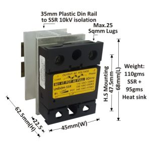SOLID STATE RELAY - 901 MODEL - FULL - POT -  4T - 40AMP