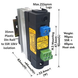 SOLID STATE RELAY - FAULT DETECTION - DC TO AC - 40AMP
