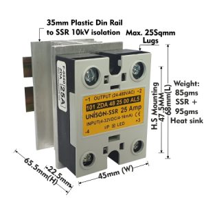 SOLID STATE RELAY - 101 MODEL - DC TO AC - 25AMP